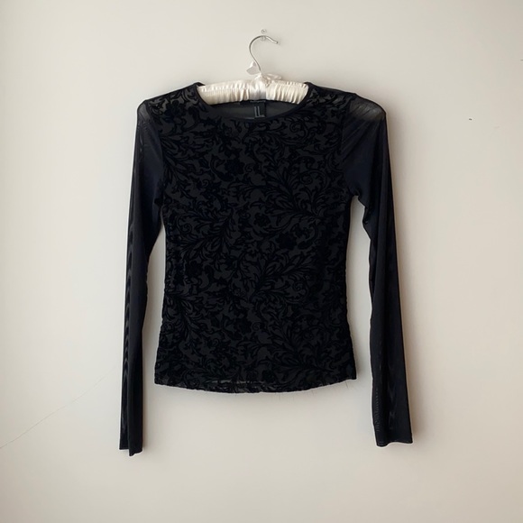 Sheer black top - Picture 1 of 3